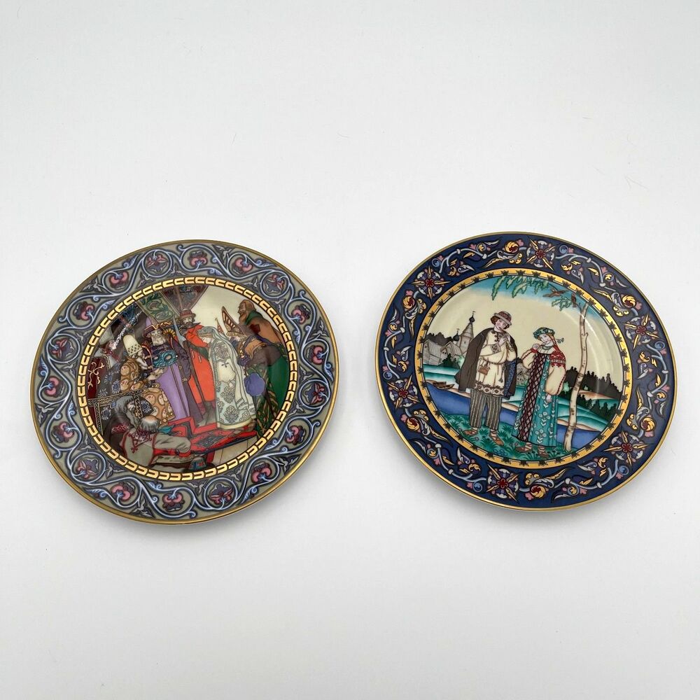 Villeroy & Boch Snow Maiden Collector Plates Russian Fairytales Heinrich Germany